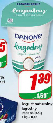 Jogurt naturalny łagodny Danone naturalny promocja