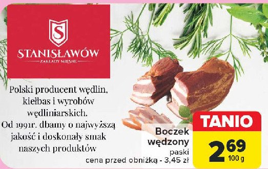 Boczek wędzony Stanisławów promocja