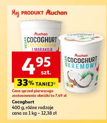 Cocoghurt kremowy Auchan różnorodne (logo czerwone) promocja