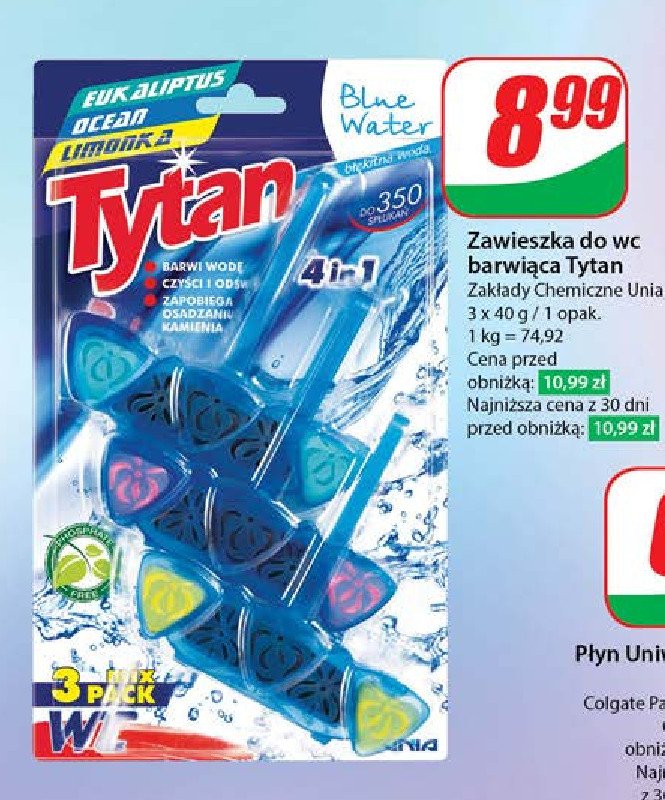 Zawieszka barwiąca wodę mix Tytan 4in1 promocja