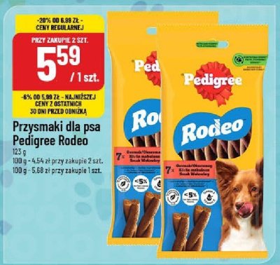 Przysmaki dla psa Pedigree Rodeo wybrane rodzaje promocja w POLOmarket