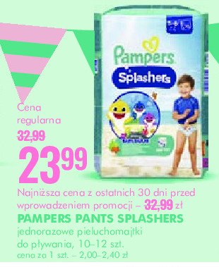 Pieluchy do pływania 5-6 Pampers splashers promocja