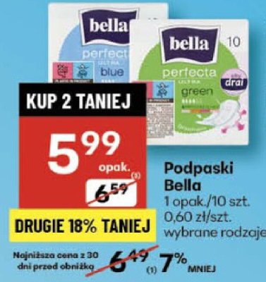 Podpaski Bella promocja w Delikatesy Centrum