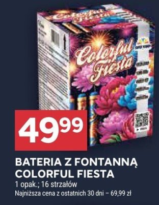 Bateria z fontanną Colorful Fiesta promocja w Stokrotka