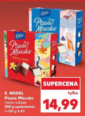 Ptasie Mleczko różne rodzaje promocja w Kaufland