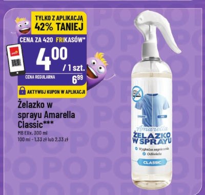 Żelazko w sprayu Classic promocja w POLOmarket
