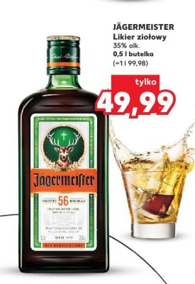 Likier ziołowy JÄGERMEISTER promocja w Kaufland
