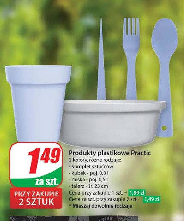 Miska plastikowa 500 ml Practic promocja w Dino