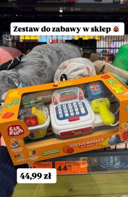 Zestaw do zabawy w sklep Little Market promocja w Biedronka