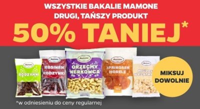 Wszystkie bakalie marki Mamone DRUGIE -50% promocja w Netto