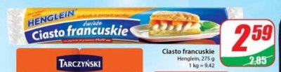 Ciasto francuskie Henglein promocja