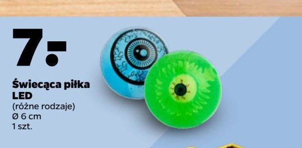 Piłka led 6 cm promocja w Netto