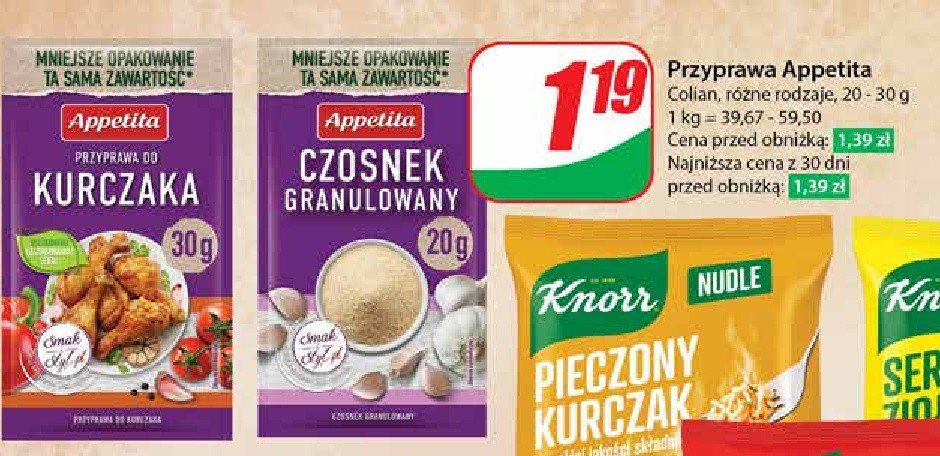 Czosnek granulowany Appetita promocja