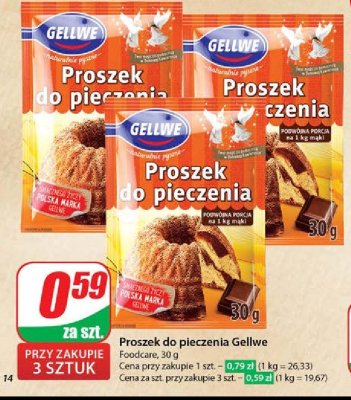 Proszek do pieczenia Gellwe promocja