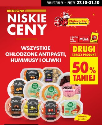 Hummus - różne rodzaje promocja w Biedronka
