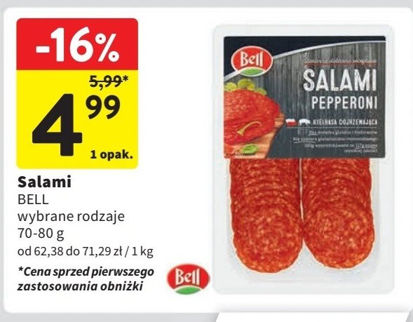 Salami pepperoni Bell polska promocja