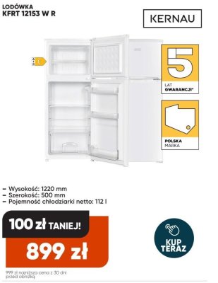 Lodówka KFRT 12153 W R promocja w Max Elektro