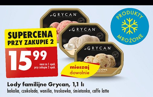 Lody waniliowe Grycan promocja