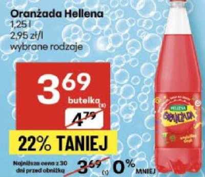 Oranżada Hellena wybrane rodzaje promocja w Delikatesy Centrum