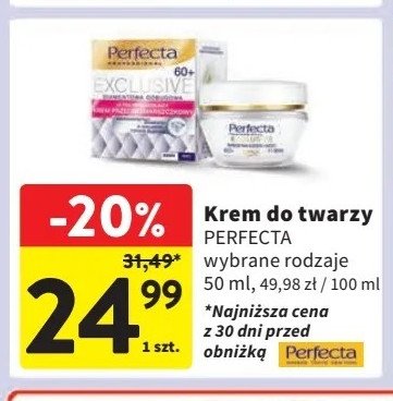 Ultra-wygładzający krem przeciwzmarszczkowy na dzień i noc PERFECTA PROFESSIONAL EXCLUSIVE 60+ promocja