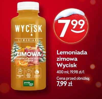 Lemoniada zimowa Wycisk promocja w Żabka