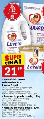 Proszek do prania Lovela, 1,3 kg promocja w Twój Market