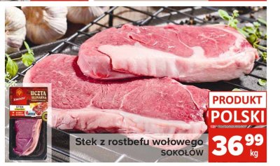 Stek wołowy z rostbefu Sokołów promocja