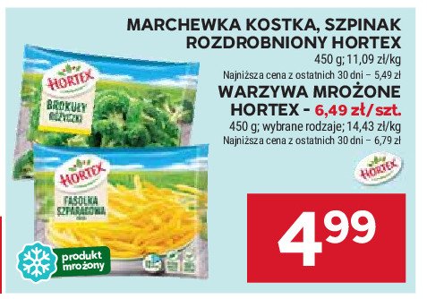 Marchewka - kostka Hortex promocja w Stokrotka