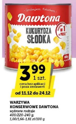 Kukurydza słodka Dawtona promocja w Euro Sklep