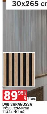 Lamele akustyczne na filcu Dąb Saragossa promocja w Merkury Market