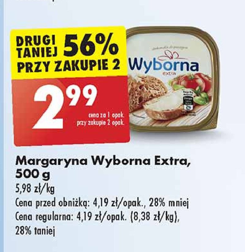 Margaryna Wyborna extra (biedronka) Wyborna (biedronka) promocja