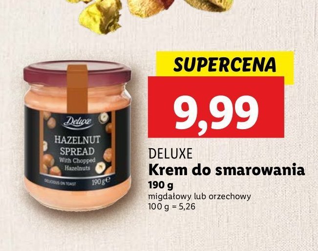 Krem z orzechów laskowych Deluxe promocja