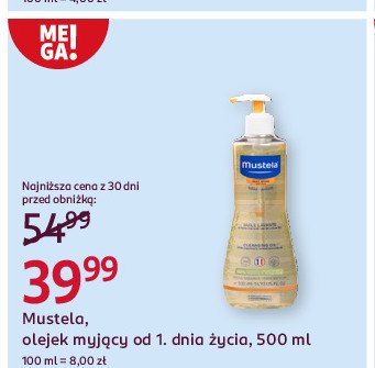 Olejek myjący MUSTELA BEBE-ENFANT STELATOPIA promocja w Rossmann