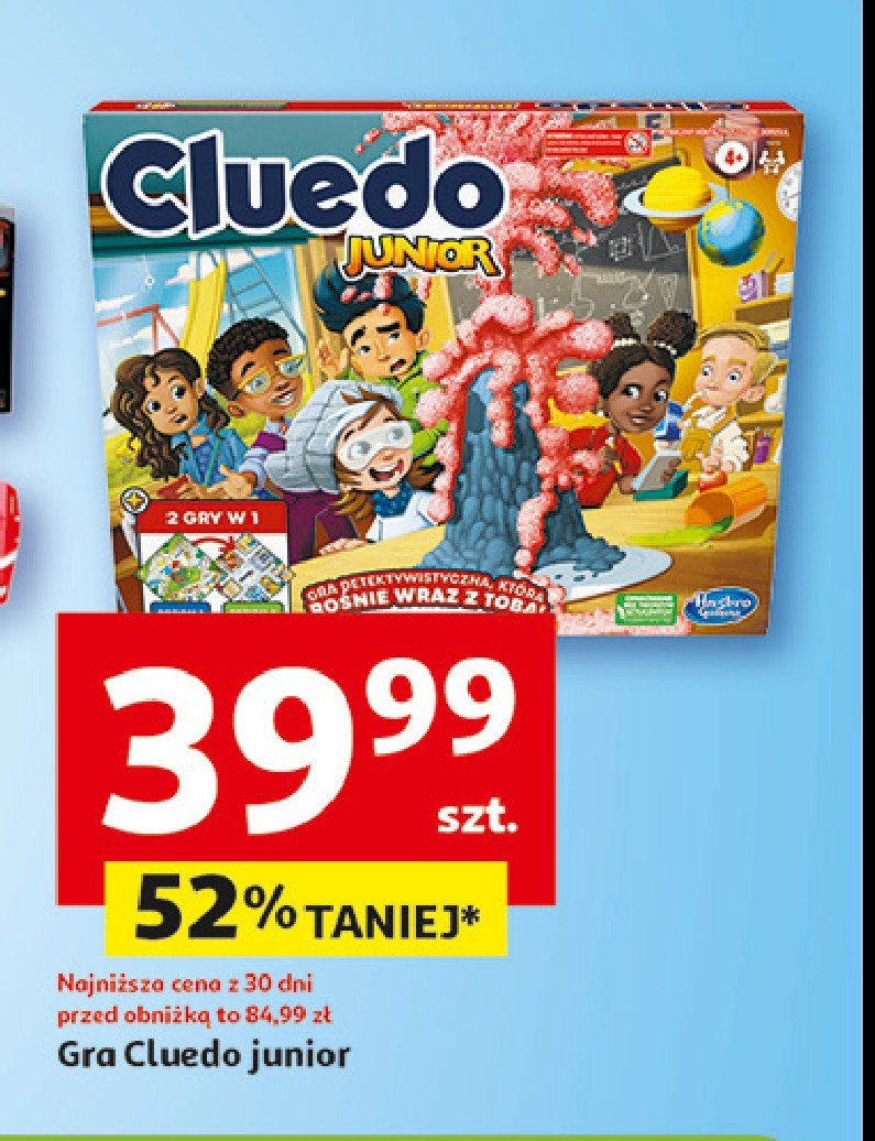 Cluedo junior Hasbro gaming promocja w Auchan
