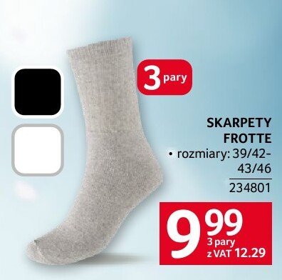 Skarpety Frotte promocja w Selgros