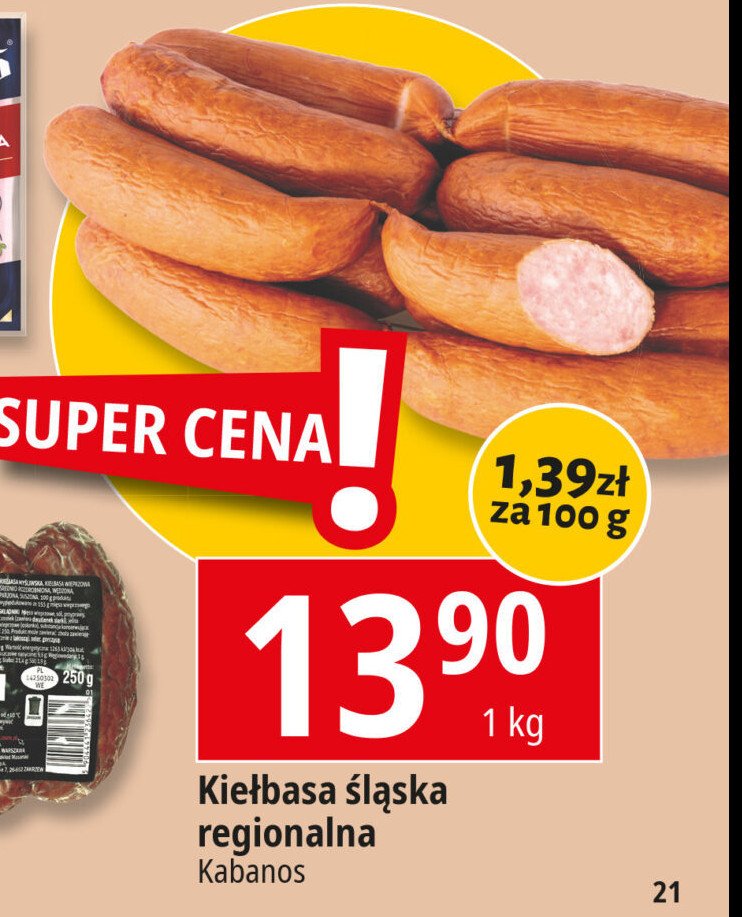 Kiełbasa śląśka Kabanos promocja