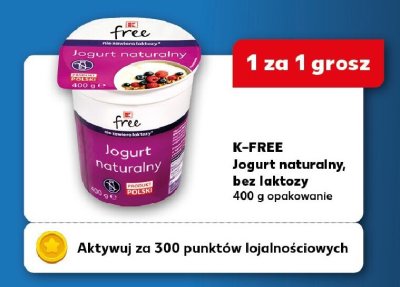 Jogurt naturalny, bez laktozy promocja w Kaufland