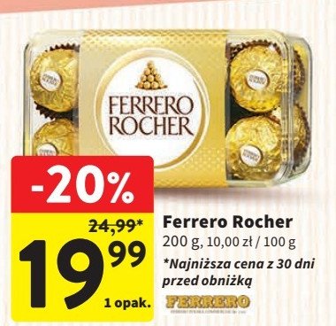 Czekoladki Ferrero rocher promocja w Intermarche