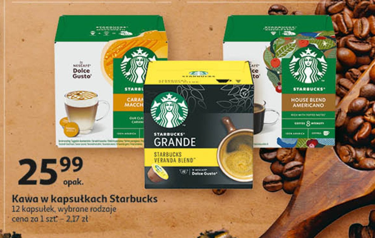 Kawa grande Starbucks dolce gusto promocja