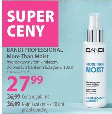 Tonik mleczny BANDI PROFESSIONAL More Than Moist promocja w Hebe