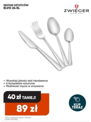 Zestaw sztućców Elvo 24 EL promocja w Max Elektro