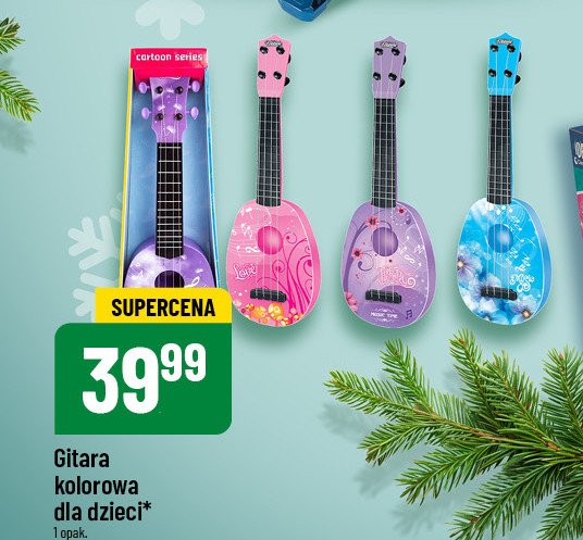 Gitara kolorowa dla dzieci promocja