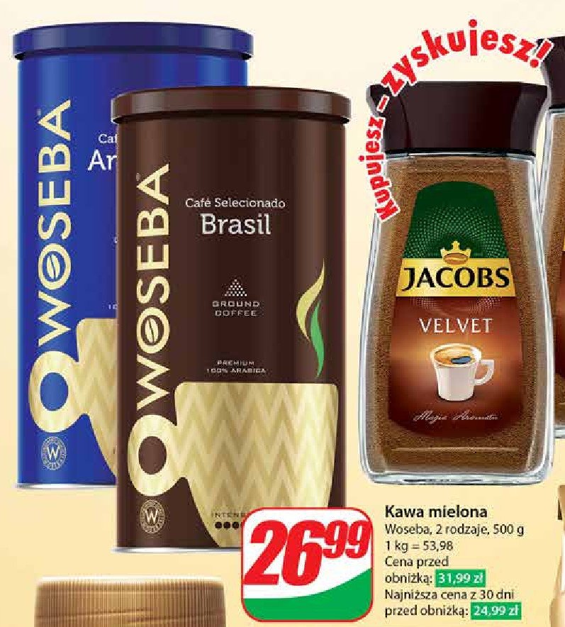 Kawa puszka Woseba brasil promocja