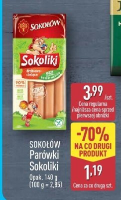 Parówki Sokoliki  promocja w Aldi