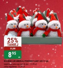 Ozdobna figurka bałwanka LED promocja w bi1