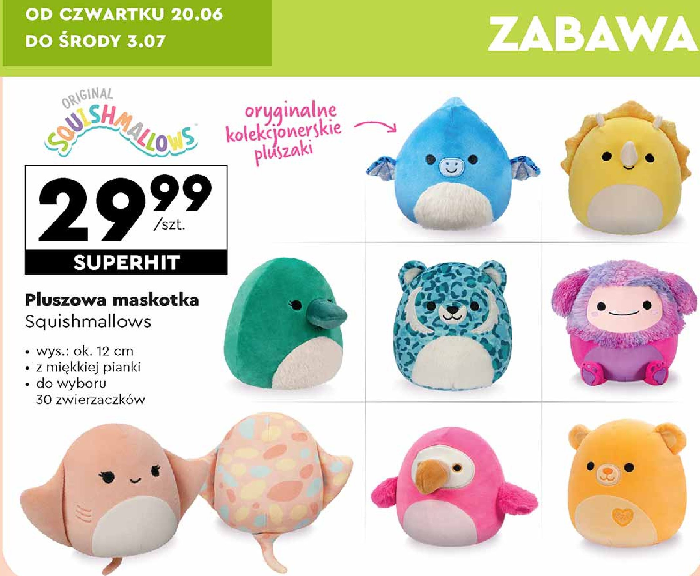 Zabawka pluszowa squishmallows promocja