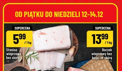 Boczek wieprzowy bez kości ze skórą promocja w POLOmarket