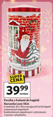 Puszka z kulami do kąpieli Karuzelata Love Skin promocja w Auchan