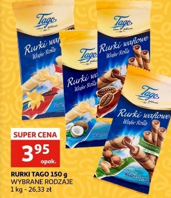 Rurka waflowa z kremem orzechowym Tago promocja