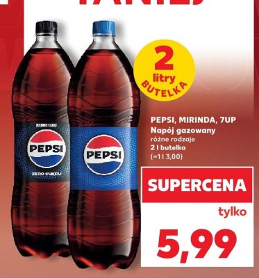 Napój gazowany Pepsi 2 l, różne rodzaje promocja w Kaufland